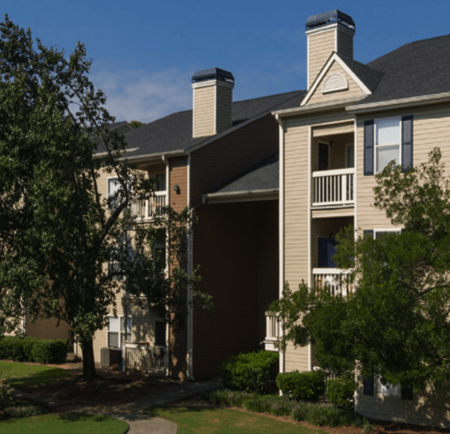 Apartment with trees
